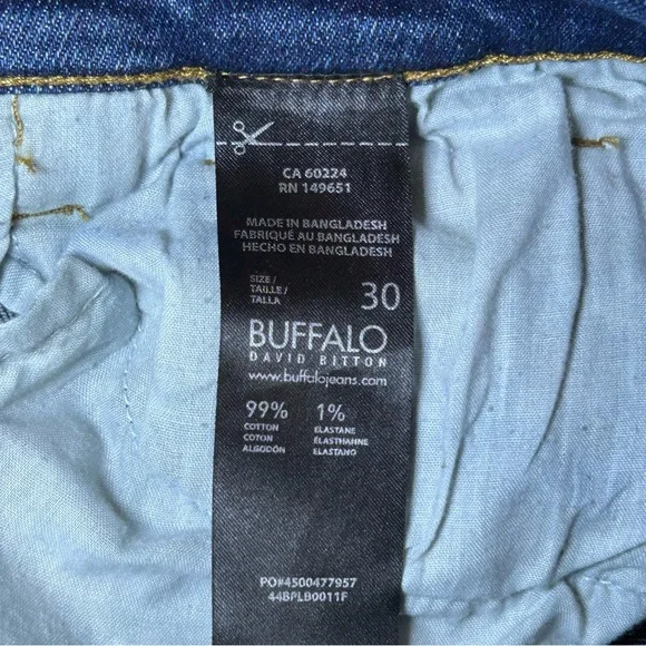 Buffalo David Bitton High Rise Dark Wash  Skinny Jeans , Women's Size 30 - Picture 7 of 7